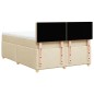 vidaXL Boxspringbett mit Matratze Creme 160x200 cm Stoff vidaXL Boxspringbett mit Matratze Creme 160x200 cm Stoff