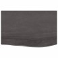 Tischplatte Dunkelgrau 60x40x4 cm Massivholz Eiche Behandelt Tischplatte Dunkelgrau 60x40x4 cm Massivholz Eiche Behandelt