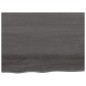 Tischplatte Dunkelgrau 80x60x6 cm Massivholz Eiche Behandelt Tischplatte Dunkelgrau 80x60x6 cm Massivholz Eiche Behandelt