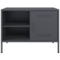 vidaXL TV-Schränke 2 Stk. Anthrazit 68x39x50,5 cm Stahl vidaXL TV-Schränke 2 Stk. Anthrazit 68x39x50,5 cm Stahl