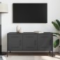 vidaXL TV-Schrank Schwarz 100,5x39x50,5 cm Stahl vidaXL TV-Schrank Schwarz 100,5x39x50,5 cm Stahl
