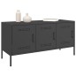 vidaXL TV-Schrank Schwarz 100,5x39x50,5 cm Stahl vidaXL TV-Schrank Schwarz 100,5x39x50,5 cm Stahl