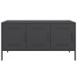 vidaXL TV-Schrank Schwarz 100,5x39x50,5 cm Stahl vidaXL TV-Schrank Schwarz 100,5x39x50,5 cm Stahl