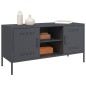 vidaXL TV-Schrank Anthrazit 100,5x39x50,5 cm Stahl vidaXL TV-Schrank Anthrazit 100,5x39x50,5 cm Stahl