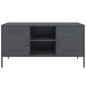vidaXL TV-Schrank Anthrazit 100,5x39x50,5 cm Stahl vidaXL TV-Schrank Anthrazit 100,5x39x50,5 cm Stahl