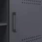 vidaXL TV-Schrank Anthrazit 100,5x39x50,5 cm Stahl vidaXL TV-Schrank Anthrazit 100,5x39x50,5 cm Stahl
