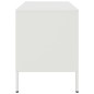 vidaXL TV-Schränke 2 Stk. Weiß 68x39x50,5 cm Stahl vidaXL TV-Schränke 2 Stk. Weiß 68x39x50,5 cm Stahl
