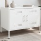 vidaXL TV-Schrank Weiß 68x39x50,5 cm Stahl vidaXL TV-Schrank Weiß 68x39x50,5 cm Stahl