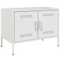 vidaXL TV-Schrank Weiß 68x39x50,5 cm Stahl vidaXL TV-Schrank Weiß 68x39x50,5 cm Stahl
