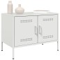 vidaXL TV-Schrank Weiß 68x39x50,5 cm Stahl vidaXL TV-Schrank Weiß 68x39x50,5 cm Stahl