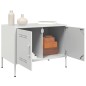 vidaXL TV-Schrank Weiß 68x39x50,5 cm Stahl vidaXL TV-Schrank Weiß 68x39x50,5 cm Stahl