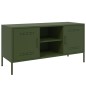 vidaXL TV-Schrank Olivgrün 100,5x39x50,5 cm Stahl vidaXL TV-Schrank Olivgrün 100,5x39x50,5 cm Stahl