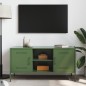 vidaXL TV-Schrank Olivgrün 100,5x39x50,5 cm Stahl vidaXL TV-Schrank Olivgrün 100,5x39x50,5 cm Stahl