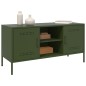 vidaXL TV-Schrank Olivgrün 100,5x39x50,5 cm Stahl vidaXL TV-Schrank Olivgrün 100,5x39x50,5 cm Stahl