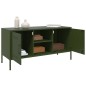 vidaXL TV-Schrank Olivgrün 100,5x39x50,5 cm Stahl vidaXL TV-Schrank Olivgrün 100,5x39x50,5 cm Stahl