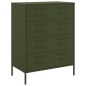 vidaXL Sideboard Olivgrün 68x39x89 cm Stahl vidaXL Sideboard Olivgrün 68x39x89 cm Stahl