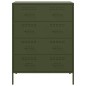 vidaXL Sideboard Olivgrün 68x39x89 cm Stahl vidaXL Sideboard Olivgrün 68x39x89 cm Stahl