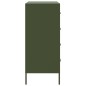 vidaXL Sideboard Olivgrün 68x39x89 cm Stahl vidaXL Sideboard Olivgrün 68x39x89 cm Stahl