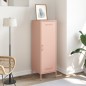 vidaXL Highboard Rosa 36x39x113 cm Stahl vidaXL Highboard Rosa 36x39x113 cm Stahl