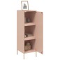 vidaXL Highboard Rosa 36x39x113 cm Stahl vidaXL Highboard Rosa 36x39x113 cm Stahl