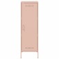 vidaXL Highboard Rosa 36x39x113 cm Stahl vidaXL Highboard Rosa 36x39x113 cm Stahl