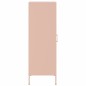 vidaXL Highboard Rosa 36x39x113 cm Stahl vidaXL Highboard Rosa 36x39x113 cm Stahl
