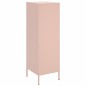 vidaXL Highboard Rosa 36x39x113 cm Stahl vidaXL Highboard Rosa 36x39x113 cm Stahl