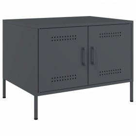 vidaXL Couchtisch Anthrazit 68x50x50,5 cm Kaltgewalzter Stahl