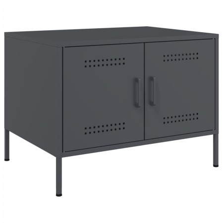 vidaXL Couchtisch Anthrazit 68x50x50,5 cm Kaltgewalzter Stahl