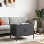 vidaXL Couchtisch Anthrazit 68x50x50,5 cm Kaltgewalzter Stahl vidaXL Couchtisch Anthrazit 68x50x50,5 cm Kaltgewalzter Stahl