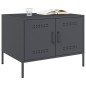 vidaXL Couchtisch Anthrazit 68x50x50,5 cm Kaltgewalzter Stahl vidaXL Couchtisch Anthrazit 68x50x50,5 cm Kaltgewalzter Stahl