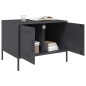 vidaXL Couchtisch Anthrazit 68x50x50,5 cm Kaltgewalzter Stahl vidaXL Couchtisch Anthrazit 68x50x50,5 cm Kaltgewalzter Stahl
