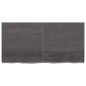 Tischplatte Dunkelgrau 120x60x6 cm Massivholz Eiche Behandelt Tischplatte Dunkelgrau 120x60x6 cm Massivholz Eiche Behandelt