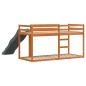 vidaXL Etagenbett mit Rutsche & Leiter Wachsbraun 75x190cm Kiefernholz vidaXL Etagenbett mit Rutsche & Leiter Wachsbraun 75x190cm Kiefernholz