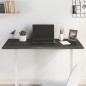 Tischplatte Dunkelgrau 100x60x2 cm Massivholz Eiche Behandelt Tischplatte Dunkelgrau 100x60x2 cm Massivholz Eiche Behandelt