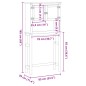 vidaXL Waschmaschinenschrank Corona Massivholz Kiefer vidaXL Waschmaschinenschrank Corona Massivholz Kiefer