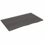 Tischplatte Dunkelgrau 100x60x2 cm Massivholz Eiche Behandelt Tischplatte Dunkelgrau 100x60x2 cm Massivholz Eiche Behandelt