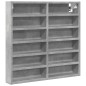 vidaXL Vitrinenschrank Betongrau 60x8,5x58 cm Holzwerkstoff vidaXL Vitrinenschrank Betongrau 60x8,5x58 cm Holzwerkstoff