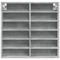 vidaXL Vitrinenschrank Betongrau 60x8,5x58 cm Holzwerkstoff vidaXL Vitrinenschrank Betongrau 60x8,5x58 cm Holzwerkstoff