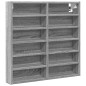 vidaXL Vitrinenschrank Grau Sonoma 60x8,5x58 cm Holzwerkstoff vidaXL Vitrinenschrank Grau Sonoma 60x8,5x58 cm Holzwerkstoff