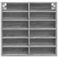 vidaXL Vitrinenschrank Grau Sonoma 60x8,5x58 cm Holzwerkstoff vidaXL Vitrinenschrank Grau Sonoma 60x8,5x58 cm Holzwerkstoff