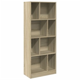 vidaXL Bücherregal Sonoma-Eiche 57x28,5x141 cm Holzwerkstoff