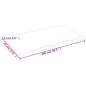 Tischplatte Dunkelgrau 100x60x2 cm Massivholz Eiche Behandelt Tischplatte Dunkelgrau 100x60x2 cm Massivholz Eiche Behandelt