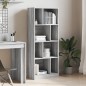 vidaXL Bücherregal Grau Sonoma 57x28,5x141 cm Holzwerkstoff vidaXL Bücherregal Grau Sonoma 57x28,5x141 cm Holzwerkstoff