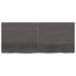 Tischplatte Dunkelgrau 140x60x6 cm Massivholz Eiche Behandelt Tischplatte Dunkelgrau 140x60x6 cm Massivholz Eiche Behandelt