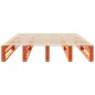 vidaXL Massivholzbett ohne Matratze Wachsbraun 140x190 cm Kiefernholz vidaXL Massivholzbett ohne Matratze Wachsbraun 140x190 cm Kiefernholz
