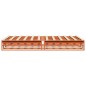 vidaXL Massivholzbett ohne Matratze Wachsbraun 140x190 cm Kiefernholz vidaXL Massivholzbett ohne Matratze Wachsbraun 140x190 cm Kiefernholz