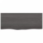 Tischplatte Dunkelgrau 100x40x2 cm Massivholz Eiche Behandelt Tischplatte Dunkelgrau 100x40x2 cm Massivholz Eiche Behandelt