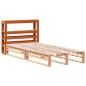 vidaXL Kopfteil mit Ablagen Wachsbraun 75 cm Massivholz Kiefer
