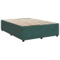 vidaXL Boxspringbett mit Matratze Dunkelgrün 140x200 cm Samt vidaXL Boxspringbett mit Matratze Dunkelgrün 140x200 cm Samt